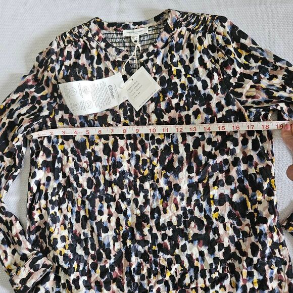 Beach Lunch Lounge Abstract Print Blouse Size XS - Picture 6 of 7